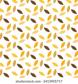 Cereal pattern for bakery. Seed and ears of wheat, rye or barley. Editable outline stroke. Vector line.