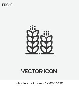 Cereal vector icon illustration. Light background. Ui/Ux.  Premium quality. 