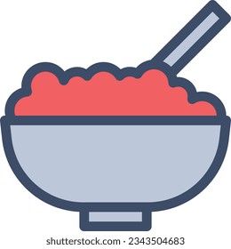 cereal Vector illustration on a transparent background.Premium quality symmbols.Stroke vector icon for concept and graphic design.
