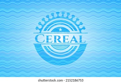 Cereal water badge background. Vector Illustration. Detailed. 
