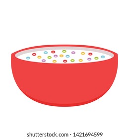 Cereals cup vector. Cereals vector. wallpaper. Cereals on white background.