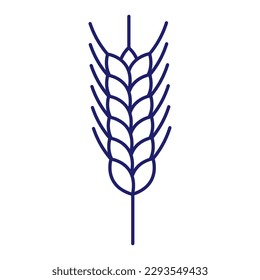 Cereals doodle illustration icon pearl millet, agriculture, wheat, barley, rice, maize, timothy grass, buckwheat, proso, sorghum.Thin line art about grain plants.Editable Stroke.Wheat ear icon line.