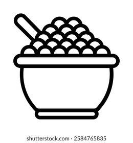 Cereals icon illustration in line style. Perfect for website mobile app presentation. Suitable for any user interface and user experience