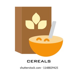 Cereals icon signs