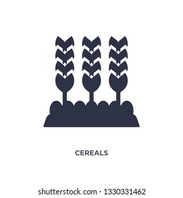 cereals icon. Simple element illustration from agriculture concept. cereals editable symbol design on white background. Can be use for web and mobile.