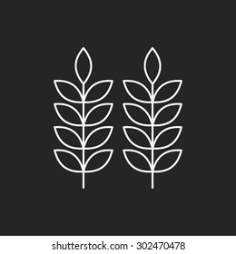 Cereals line icon