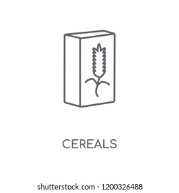 Cereals linear icon. Cereals concept stroke symbol design. Thin graphic elements vector illustration, outline pattern on a white background, eps 10.