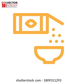 Cereals outline icon vector. Food icon concept. Eps10 vector illustration.