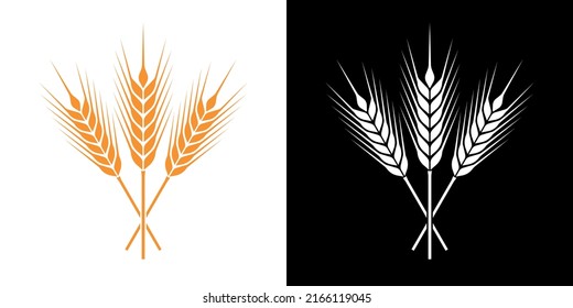 Icono del vector de cebada del símbolo de los cereales