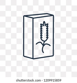 Cereals vector outline icon isolated on transparent background, high quality linear Cereals transparency concept can be used web and mobile