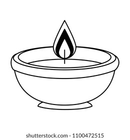 ceremonial candle isolated icon