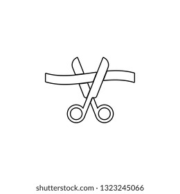 ceremony, cutting icon. Simple thin line, outline vector element of Business icons set for UI and UX, website or mobile application