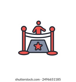 ceremony icon. vector.Editable stroke.linear style sign for use web design,logo.Symbol illustration.