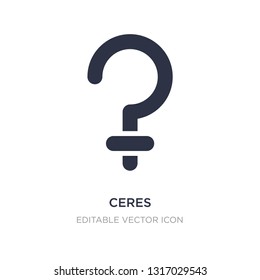 ceres icon on white background. Simple element illustration from Signs concept. ceres icon symbol design.