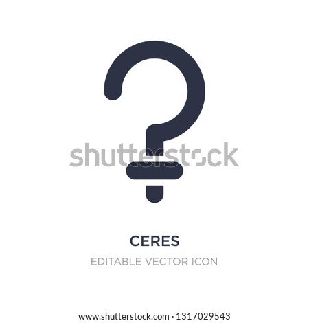 ceres icon on white background. Simple element illustration from Signs concept. ceres icon symbol design.