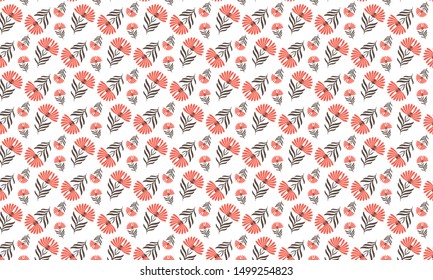 Cerise Bee Balm Flower Background Vector