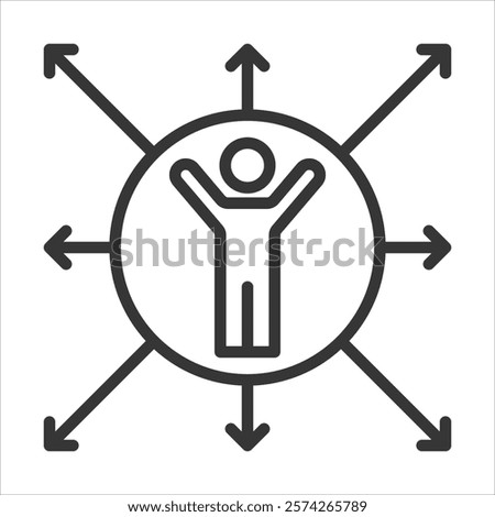 Certain Activities Icon Vector Illustration Outline