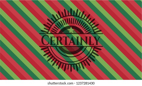 Certainly christmas style badge..