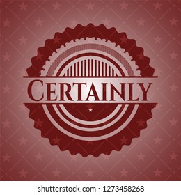 Certainly vintage red emblem
