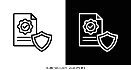 Certainty Icon Sheet Black And White
