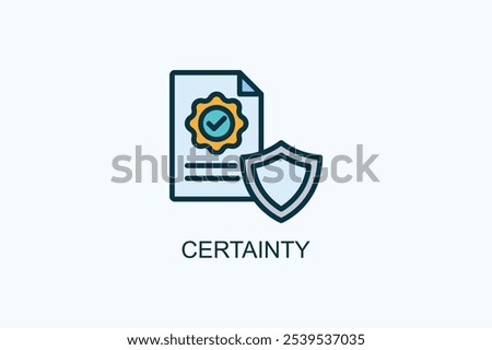 Certainty Vector Or Logo Sign Symbol Illustration