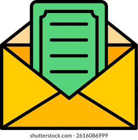 Certficate Line Vector Icon Design