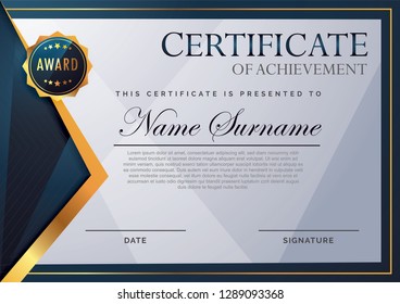 Certificate with abstract element