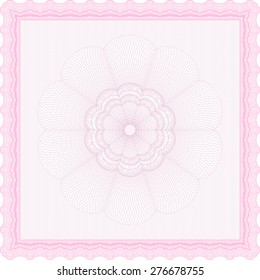 Leistungsbescheinigung. Kunstdesign. Vektormuster, das in Geld und Zertifikat verwendet wird.Einfach zu drucken. 