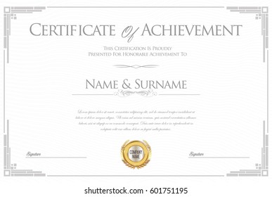 Premium Vector Design Certificate Luxury Modern Stock Vector (Royalty ...