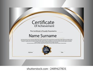 Certificate of Achievement and Elegant Best 2024 