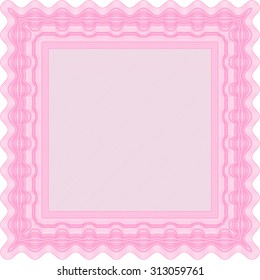 Certificate of achievement. Nice design. Vector pattern that is used in money and certificate.Easy to print. 