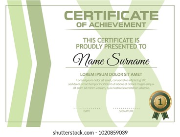 Certificate of Achievement Template