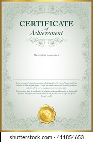 Certificate of Achievement Template