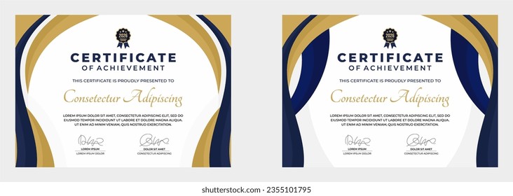 certificate of achievement template. for award, business, and education needs