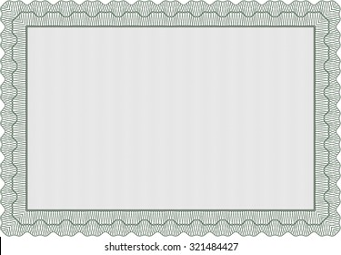 Certificate of achievement template. With background. Vector illustration.Cordial design. 