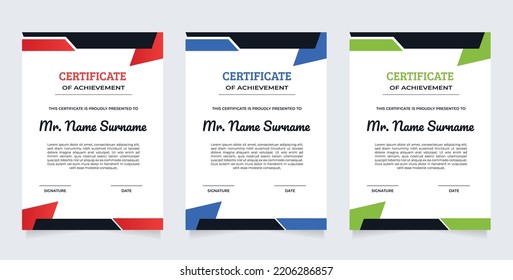 Vorlage für die Bescheinigung über die Leistung, Modernes, modernes Muster für die Bescheinigung mit modernen 