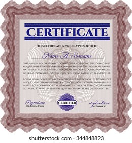 Certificate of achievement template. Customizable, Easy to edit and change colors.Retro design. Printer friendly. 