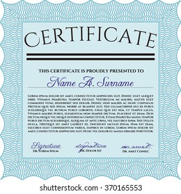 Plantilla de certificado de progreso. Personalizable, fácil de editar y cambiar de color.Diseño de belleza. Con un fondo complejo. 