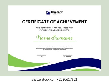 Certificate of achievement template design - Powered by Shutterstock - Get 15% off with code: PIKWIZARD15