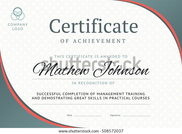 Certificate Of Accomplishment Template from image.shutterstock.com