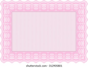 Certificate of achievement template. Elegant design. Complex background. Vector certificate template.