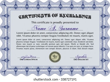 Certificate Achievement Template Frame Certificate Template Stock ...