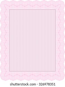 Certificate of achievement template. Good design. Vector pattern that is used in currency and diplomas.With linear background. 