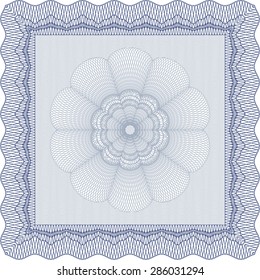 Plantilla de certificado de progreso. Con patrón de guilloche. Diploma de terminación.Diseño retro.