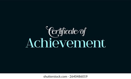 Certificate of achievement Vector art artwork