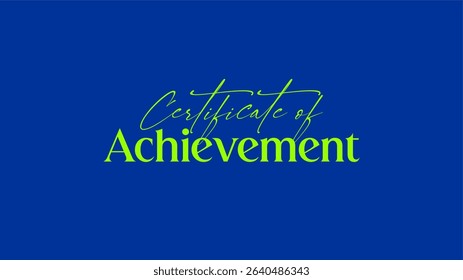 Certificate of achievement certificate Vector artwork