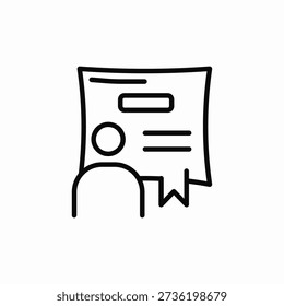 certificate agreement icon sign vector