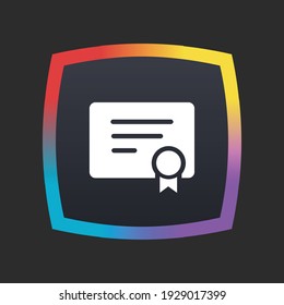 Certificate - App Icon Button