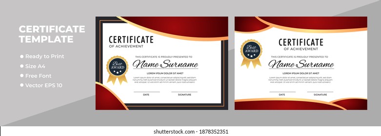 Certificate of appreciation award template