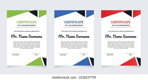 certificate of appreciation border template with luxury badge and modern line and shapes